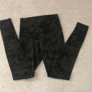 Lululemon green Camo leggings